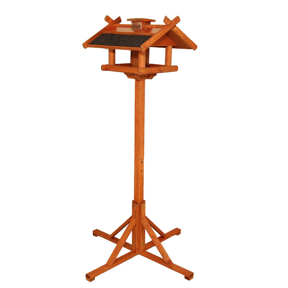 Vogelhaus Vogelhaus mit Kupferdach, braun 155x49x50 cm Futterhaus