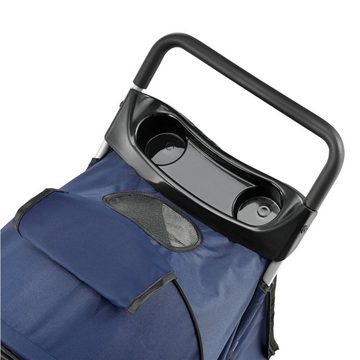 pro.tec Tiertransporttasche bis 15 kg, Hundewagen »Niceville« Pet Stroller Regenschutz Roadster Blau
