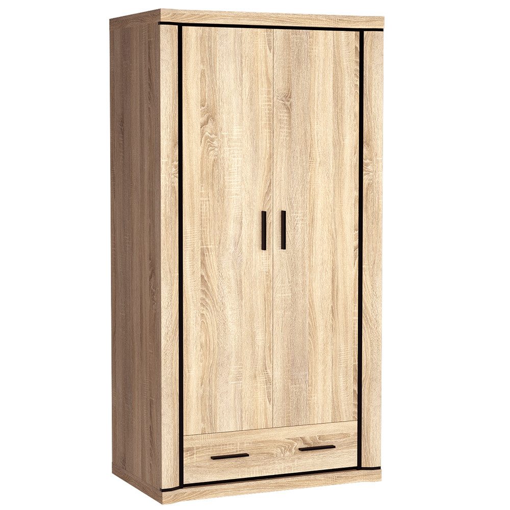 Lomadox Kleiderschrank DUNEDIN-161 Regalschrank, umbaubar, 97cm günstig online kaufen