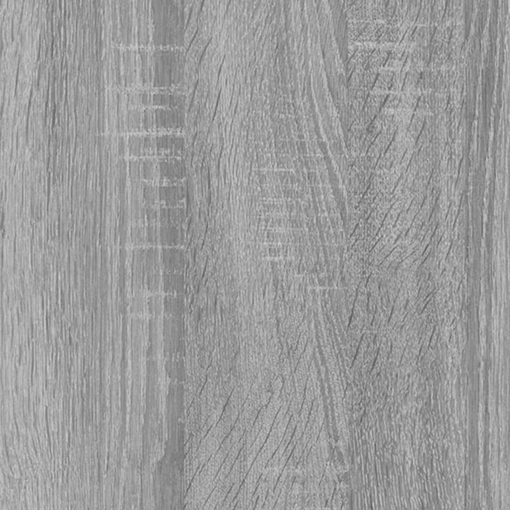 86x25,5x140 Holzwerkstoff Bücherregal Grau-Sonoma vidaXL Bücherregal cm Weiß