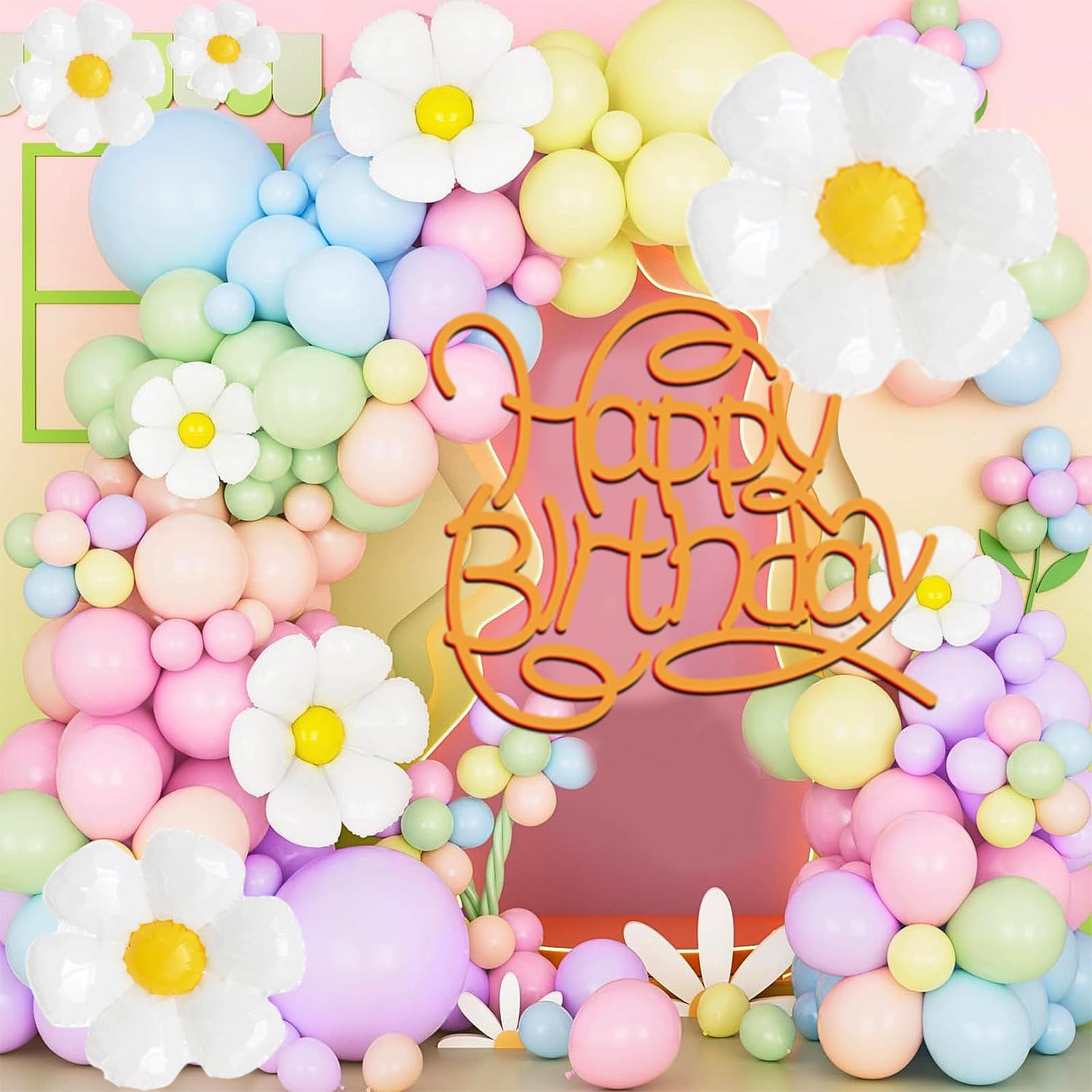 Cbei Luftballon Daisy 144-teiliges Ballon-Set für Geburtstagspartys,Heiratsanträge
