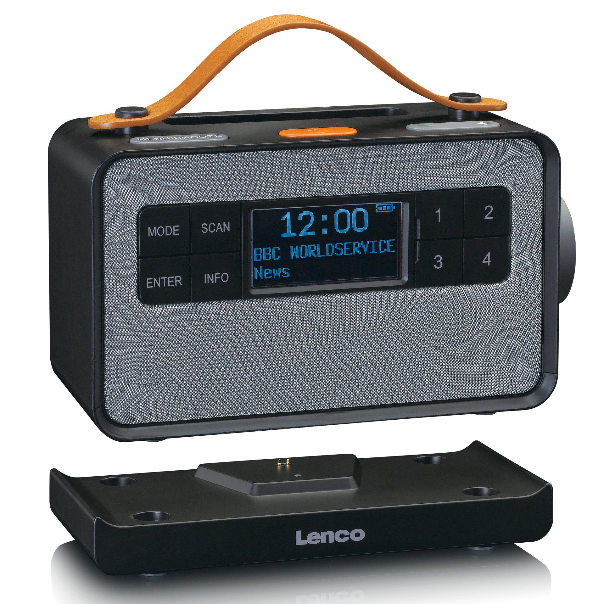 (DAB) PDR-065 Digitalradio schwarz Lenco