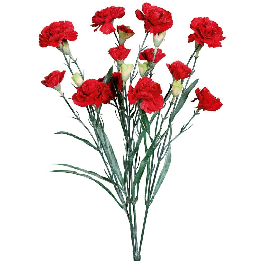 Kunstblume Kunstblume Nelke in rot 4 günstig online kaufen