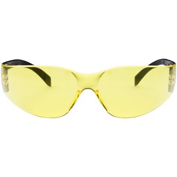 PRO FIT by Fitzner Arbeitsschutzbrille Light Schutzbrille, gelbe Polycarbonatscheiben