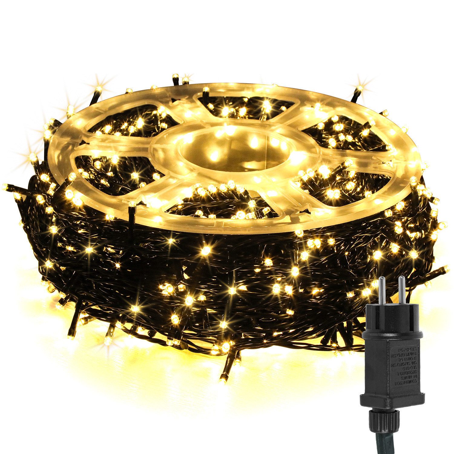 Clanmacy LED-Lichterkette 10-200M LED Lichterkette Weihnachten für Außen In günstig online kaufen