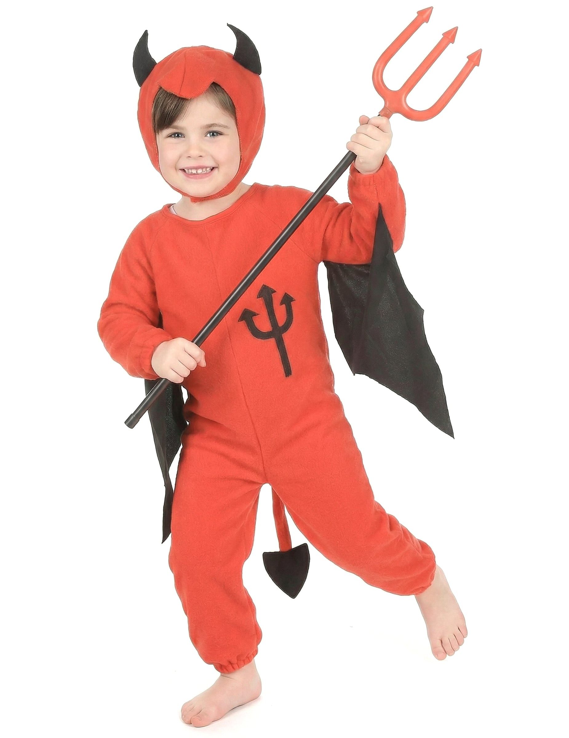 JADEO Kostüm Süsses Teufelskostüm für Kinder rot-schwarz