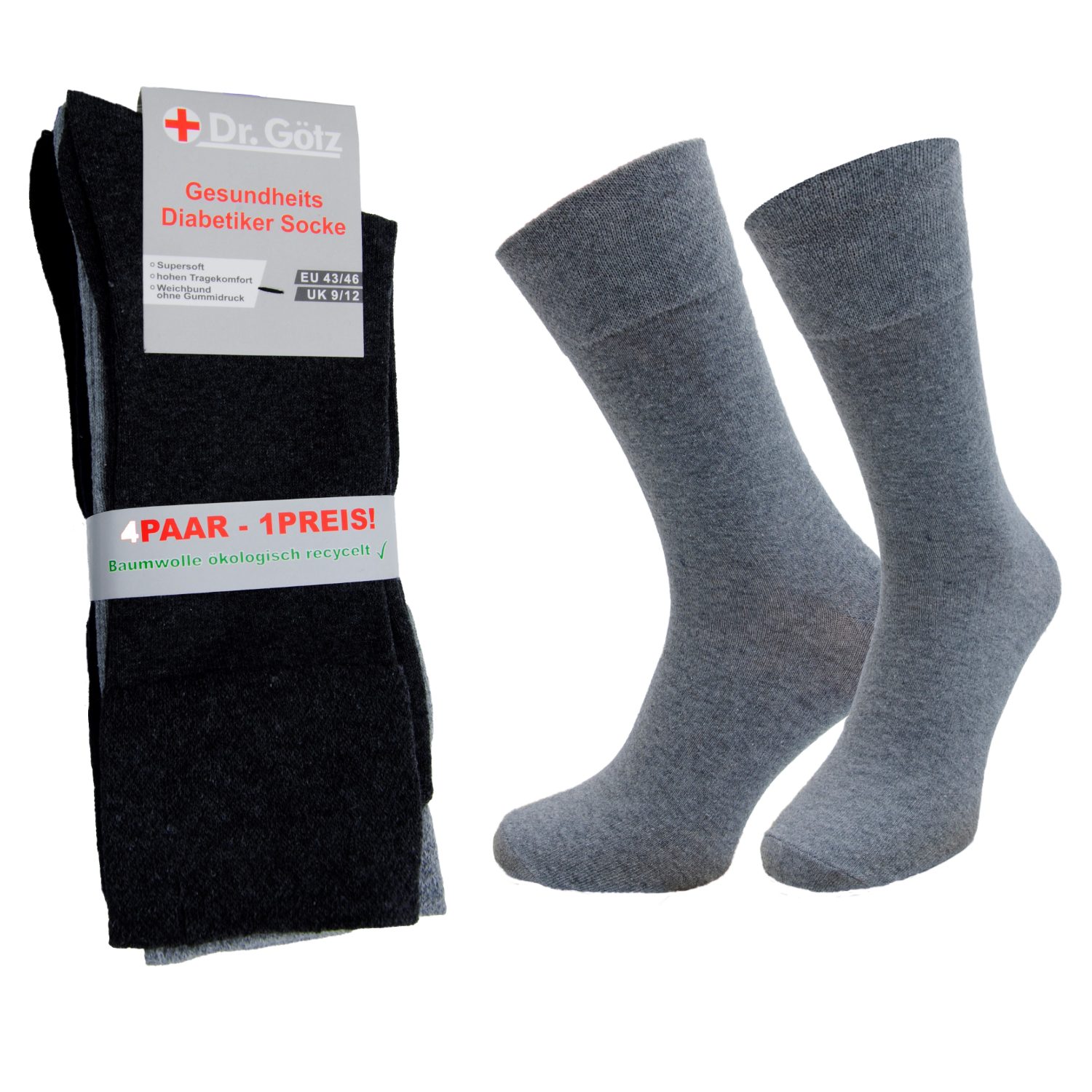 Lifestyle Socken Damen, 12 Herren, Weichbund, Chili Paar, Diabetiker, Strümpfe Supersoft