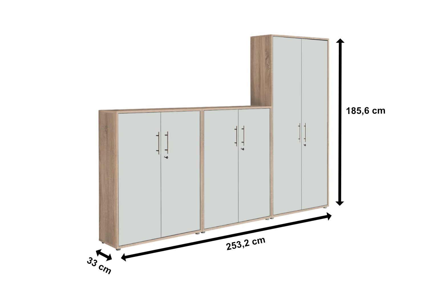 moebel-dich-auf Aktenschrank OFFICE EDITION (Set 53, günstig online kaufen