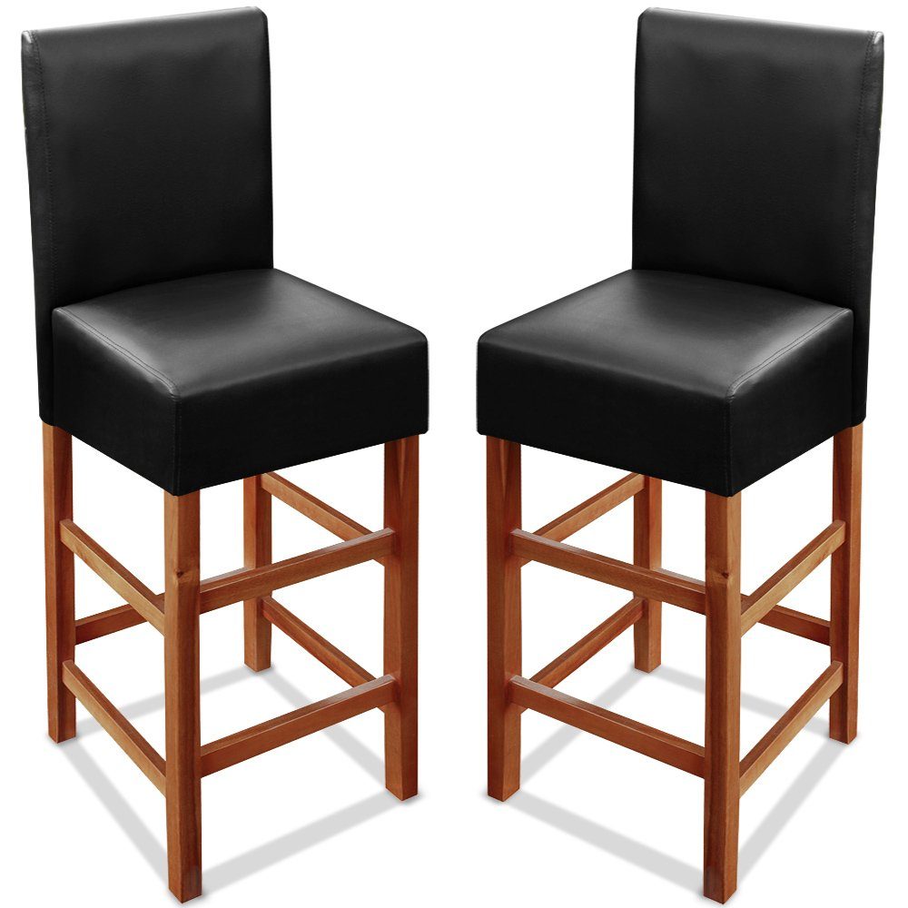 Casaria Barhocker, Barhocker Barstuhl • robuste Konstruktion • massives Akazienholz