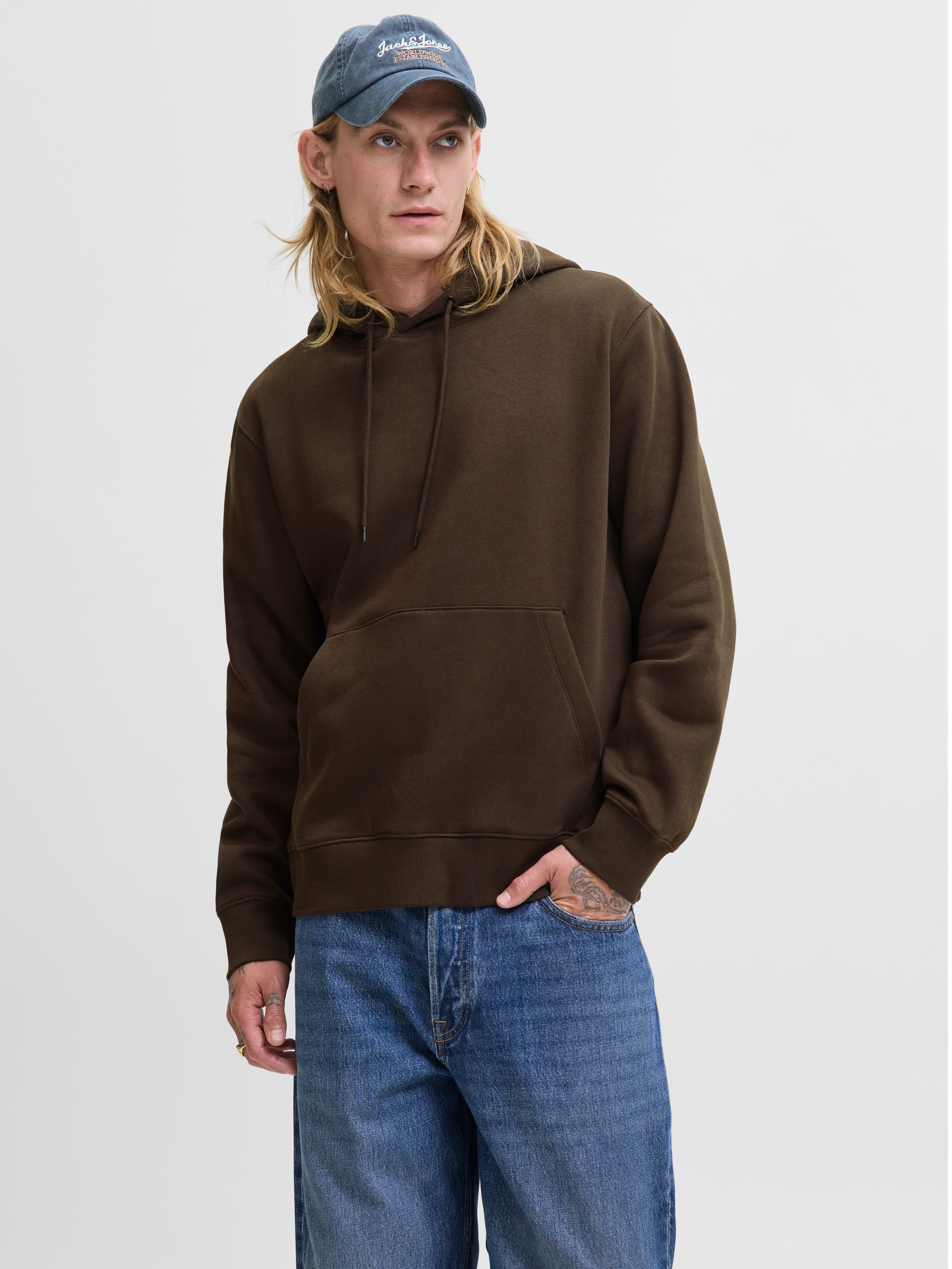 Jack & Jones Kapuzensweatshirt JJESTAR BASIC SWEAT HOOD NOOS mit Rippbündch günstig online kaufen