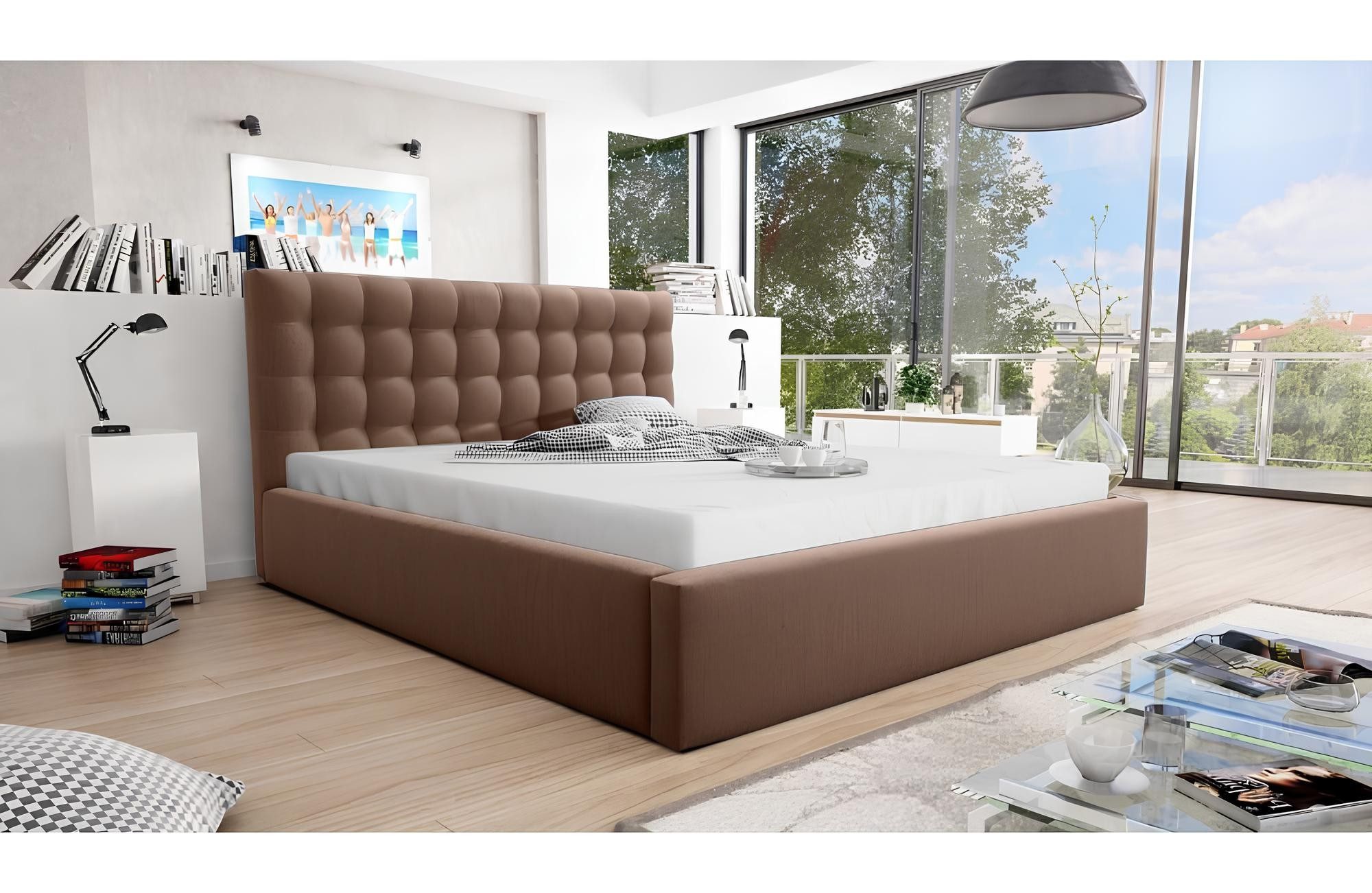 Xlmoebel Polsterbett King-Size-Bett im Chesterfield-Stil mit hochwertiger Verarbeitung (Bett), Hergestellt in Europa