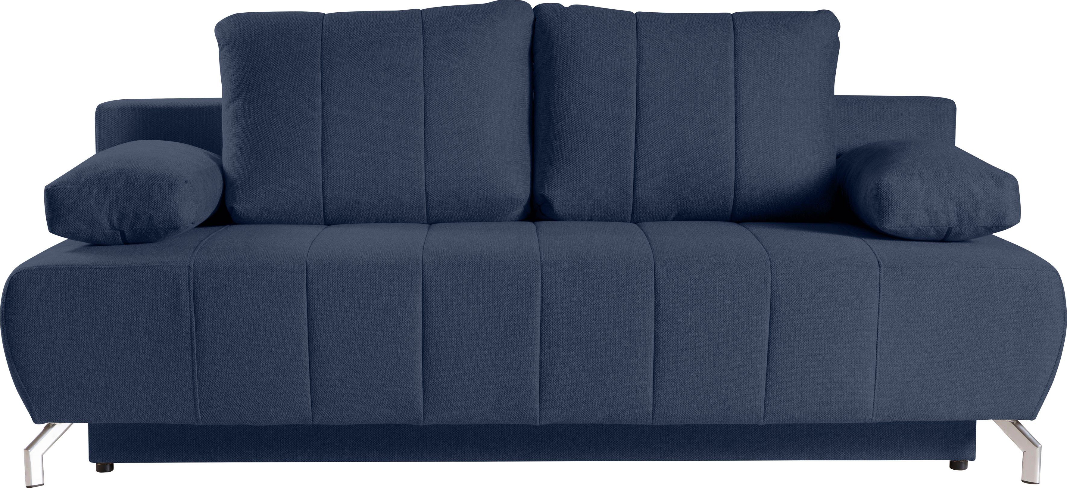 WERK2 Schlafsofa & 2-Sitzer Schlafcouch Troya, und Federkern Sofa mit Bettkasten