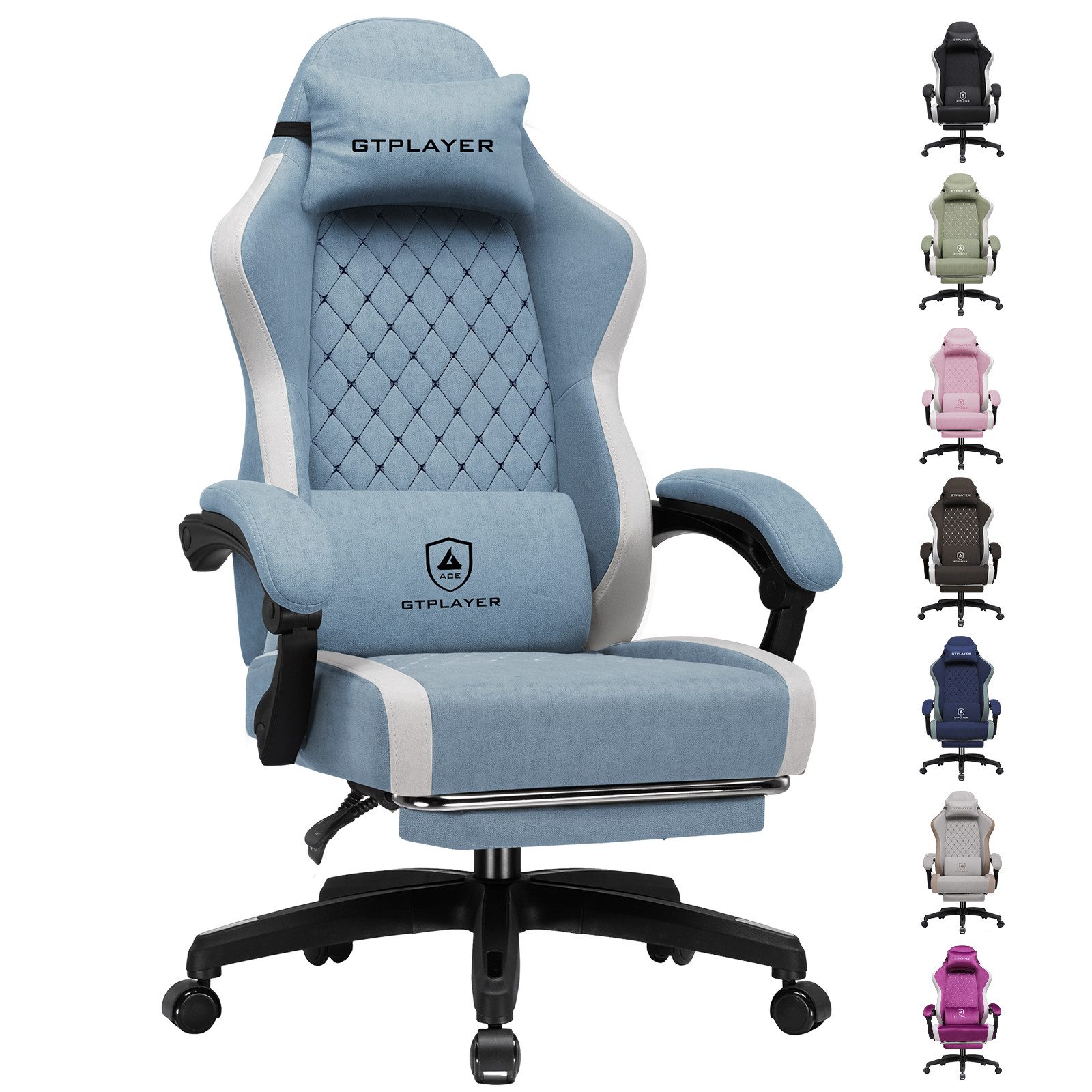 Gaming-Stuhl Ergonomischer Schreibtischstuhl PC Stuhl Atmungsaktiver Stoff