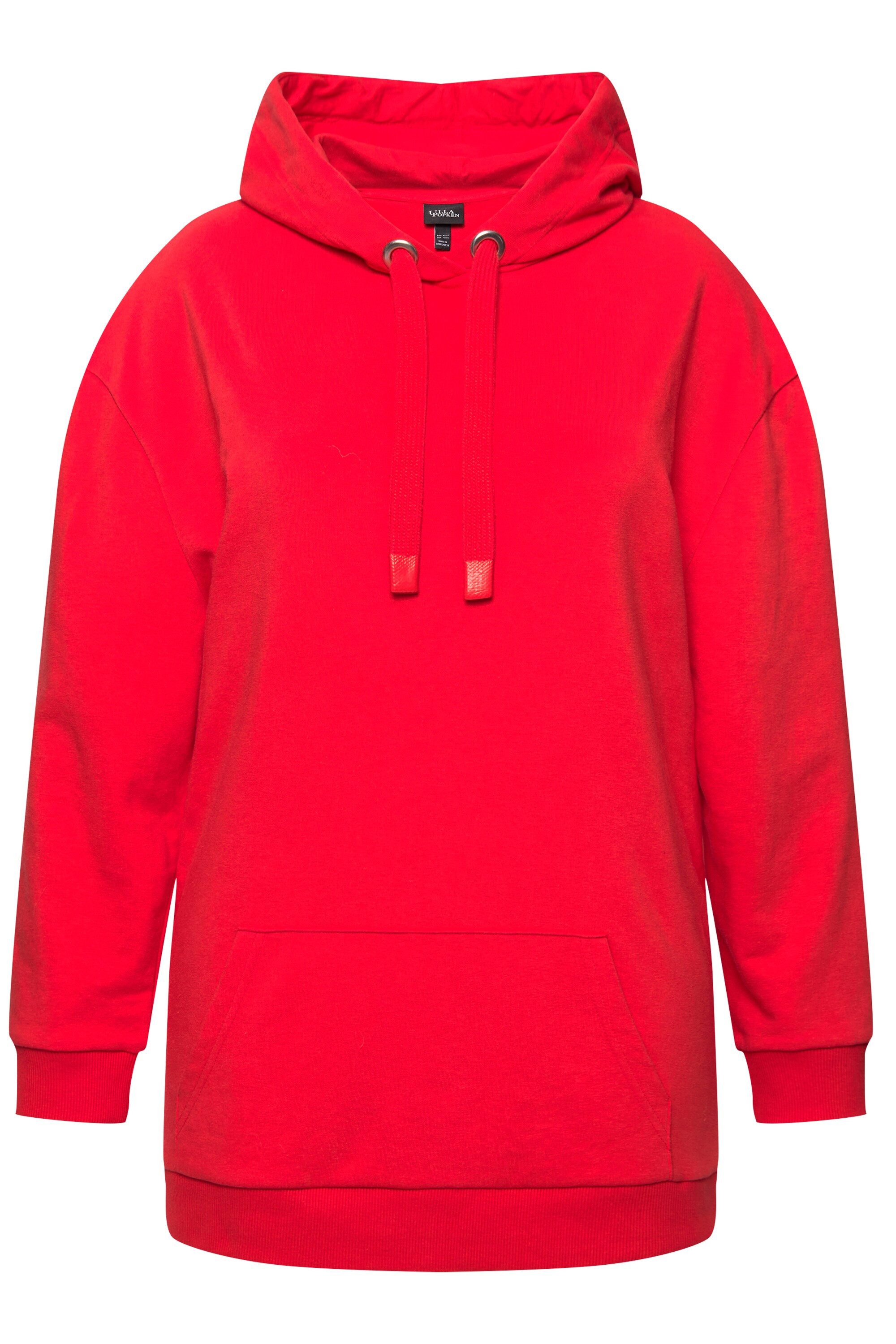 Ulla Popken Sweatshirt Hoodie Schriftmotiv Oversized günstig online kaufen