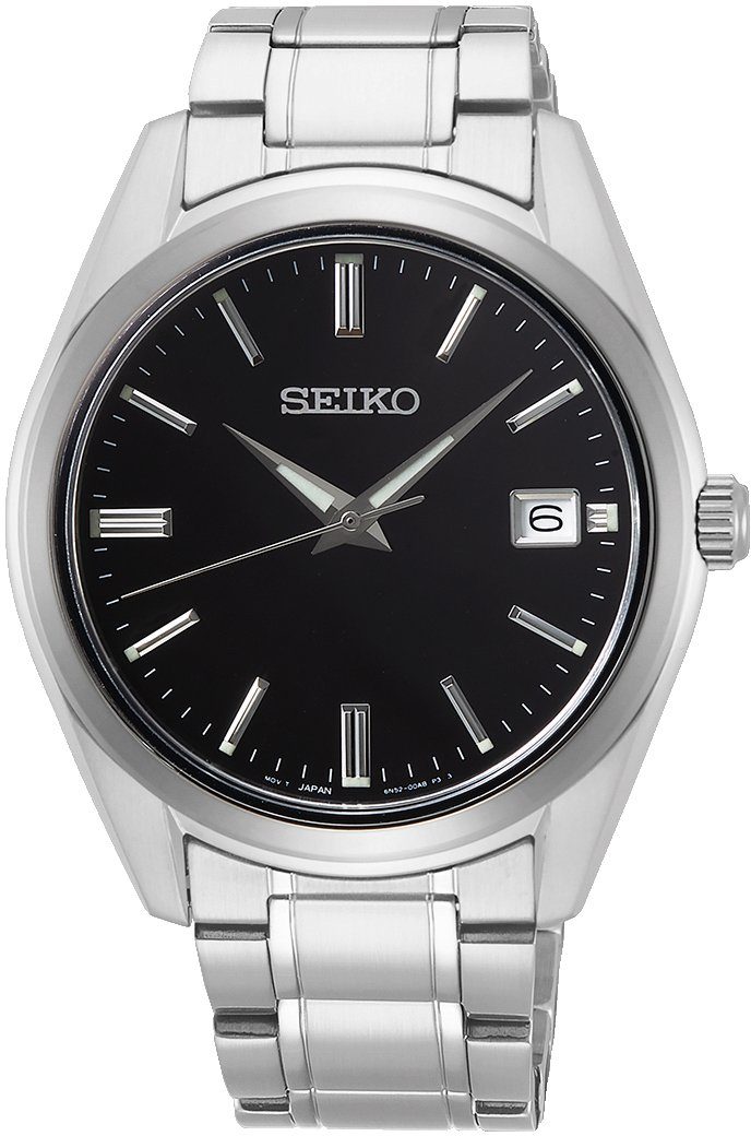 Seiko Quarzuhr Herren Quarz Saphirglas, SUR311P1, Armbanduhr, Herrenuhr, Datum, Saphirglas