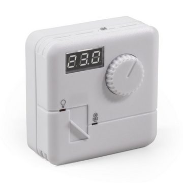 McPower Raumthermostat 1975096, mechanisch, (Set, bestehend aus Raumtemperatur-Regler), Regelbereich: 5-30°C Genauigkeit: ±0,5°C