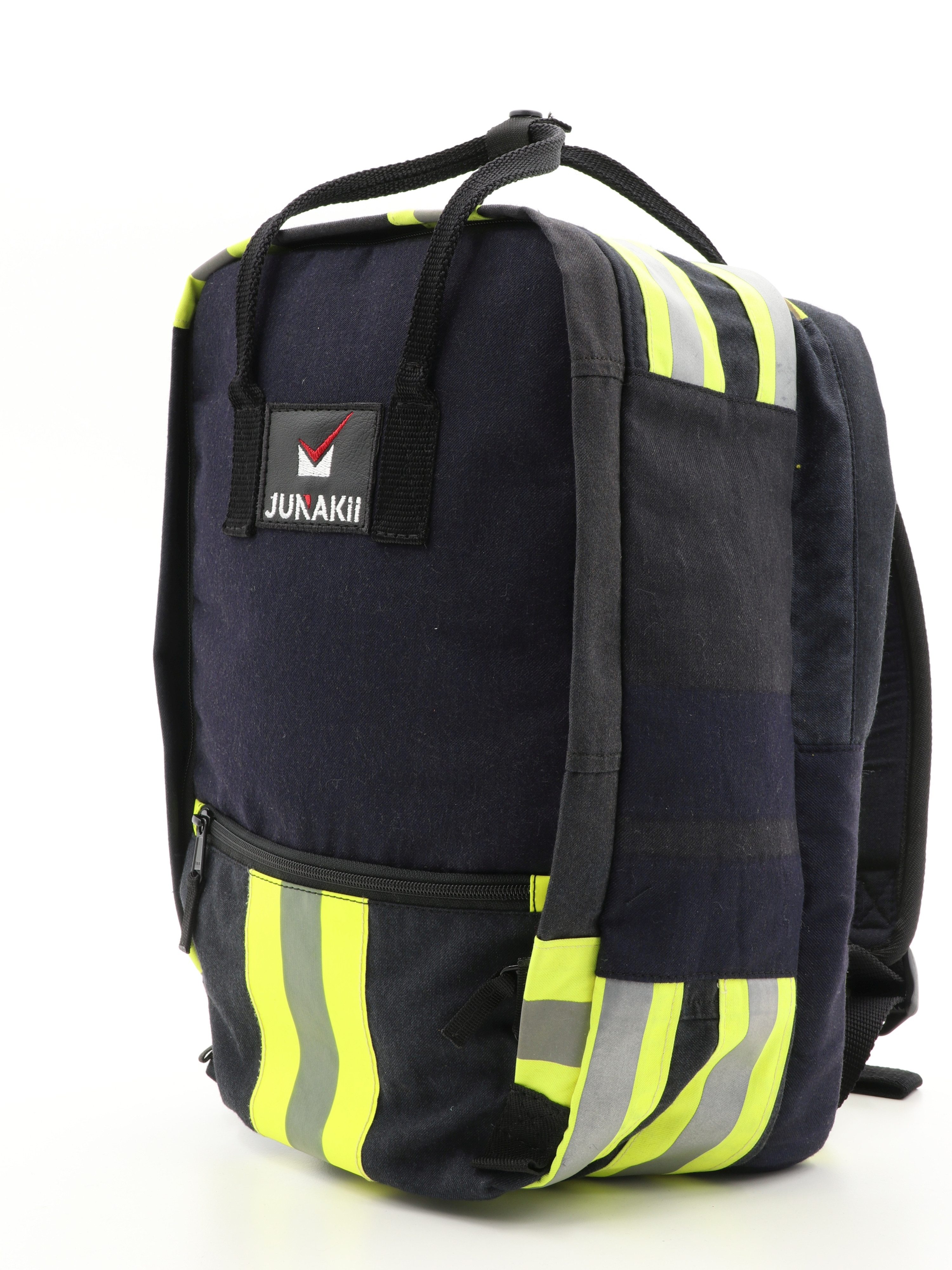 JUNAKii Laptoprucksack, Upcycling, Unikat, Europa, nachhaltig, robust, funktional, Freizeit