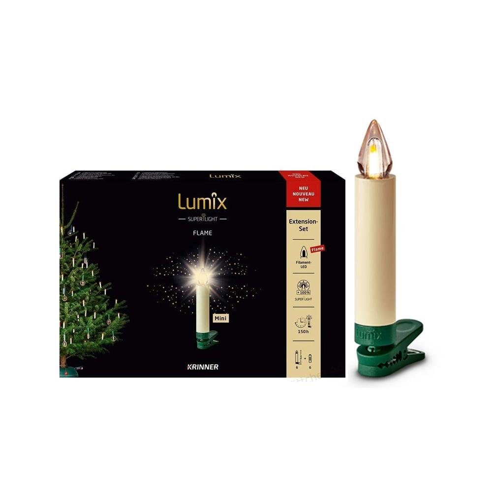 Krinner LED-Kerze Lumix SuperLight Flame 6er