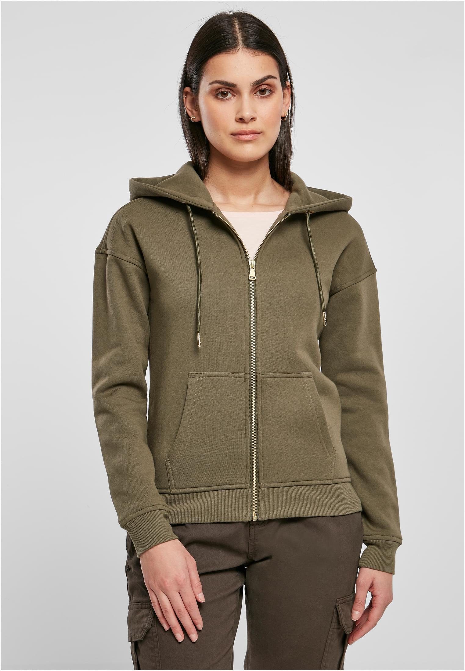 Kapuzensweatjacke Ladies Classic Zip Hoody Kapuzenjacke Damen