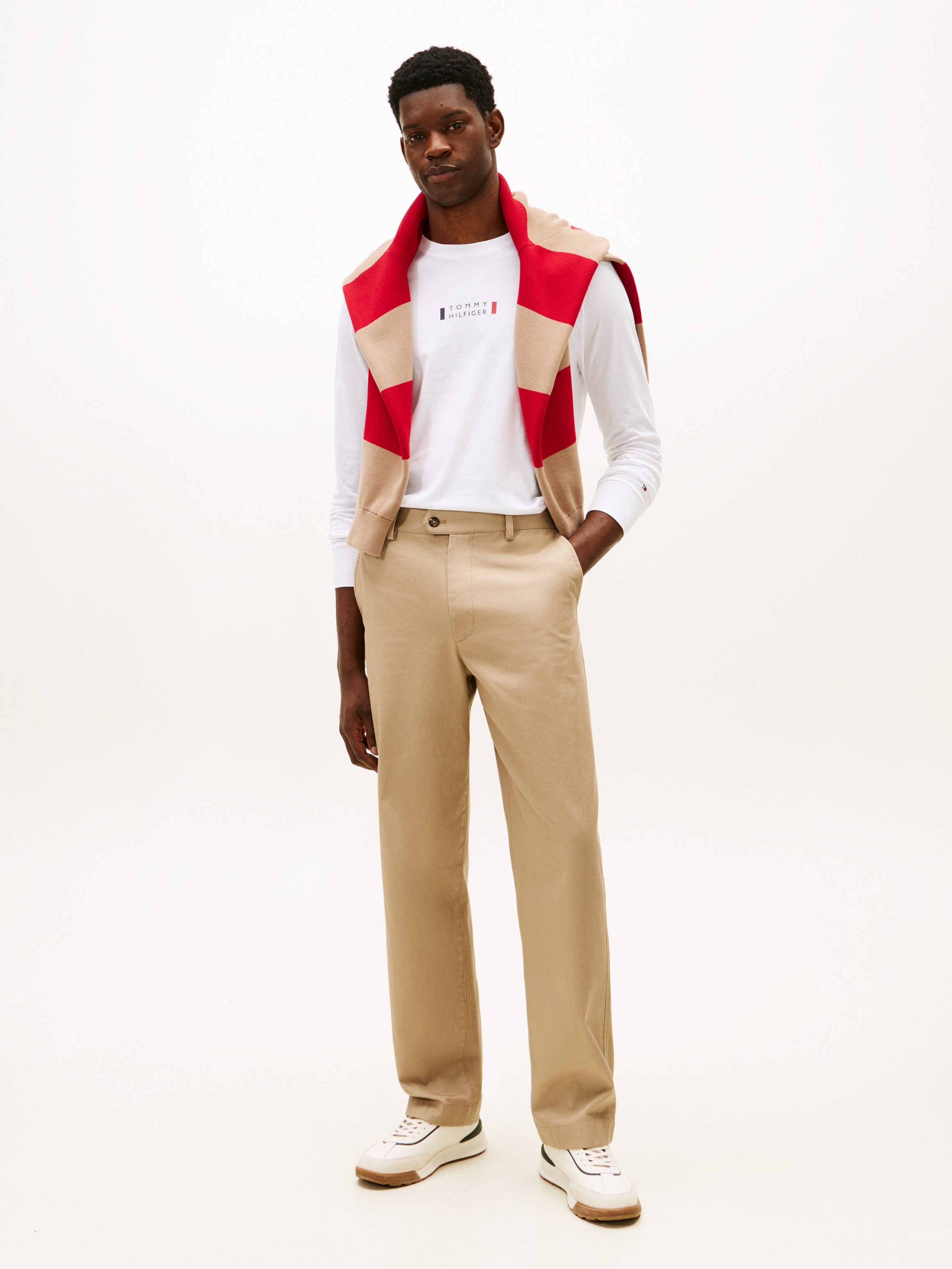 Tommy Hilfiger Longsleeve BRAND LOVE Jersey, Rundhals, mit Logo