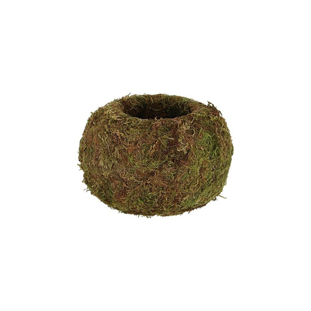 Rivanto Blumentopf (1 St), Kokedama Kugel aus Moos Größe M, Durchmesser 14.5 x 10 cm