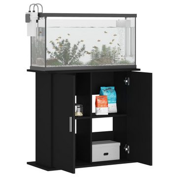 vidaXL Aquariumunterschrank Aquariumständer Schwarz 81x36x73 cm Holzwerkstoff Aquarium Unterstand