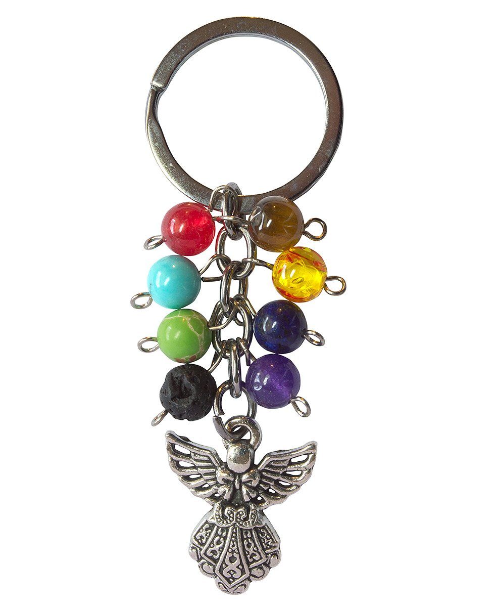Saraswati Schlüsselanhänger Schlüsselanhänger "Schutzengel" Chakra Edelstei günstig online kaufen