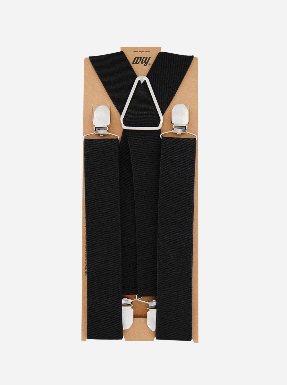 axy Hosenträger Herren Hosenträger 4 Stabile Clips X-Form 3,5cm Breit verstellbar und elastisch 120cm Lang