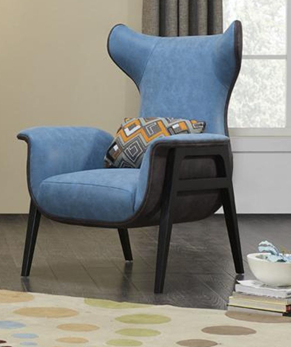 Xlmoebel Loungesessel Eleganter blauer Sessel mit hochwertiger Polsterung für Komfort (Sessel), Hergestellt in Europa