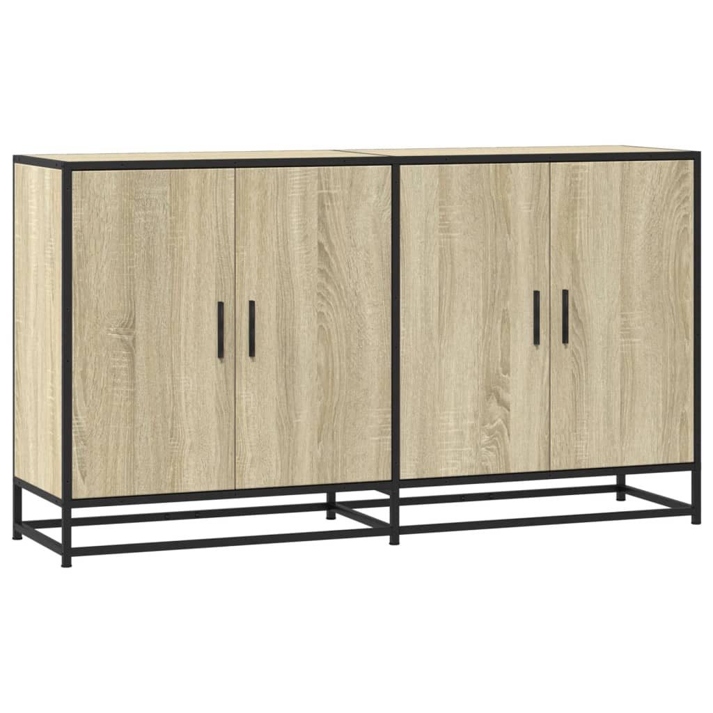 vidaXL Sideboard Sideboard Sonoma-Eiche 134x35x76 cm günstig online kaufen