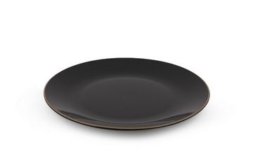 Hermia Concept Teller-Set KRM1358, Schwarz, Essteller, 100% Keramik