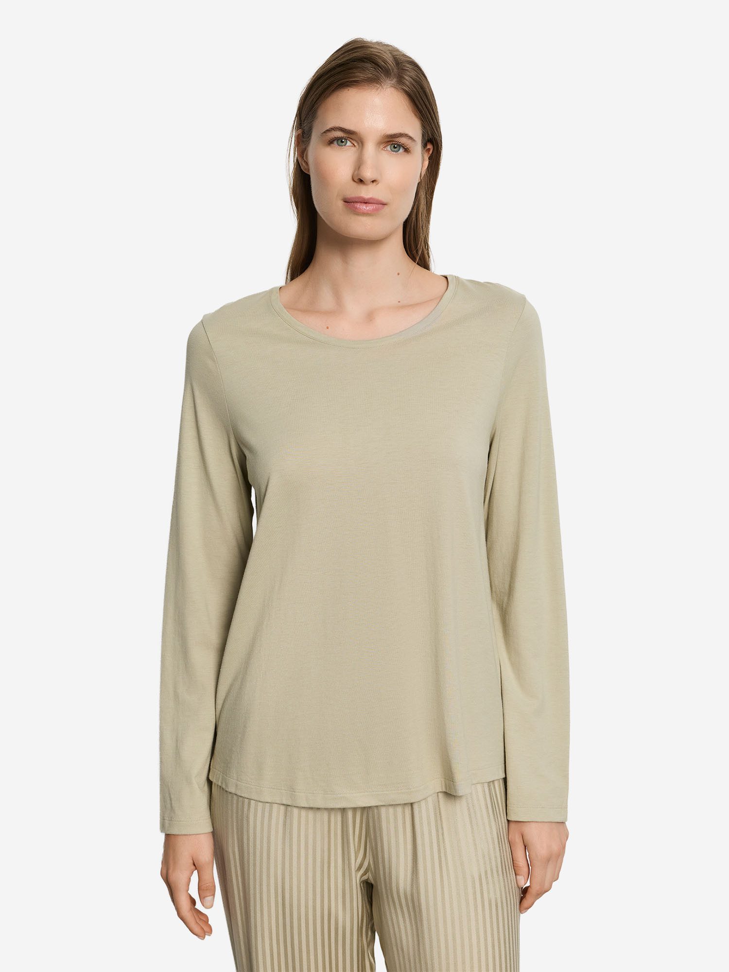 Hanro Longsleeve Sleep & Lounge Langarmshirt, Longshirt, Shirt langarm