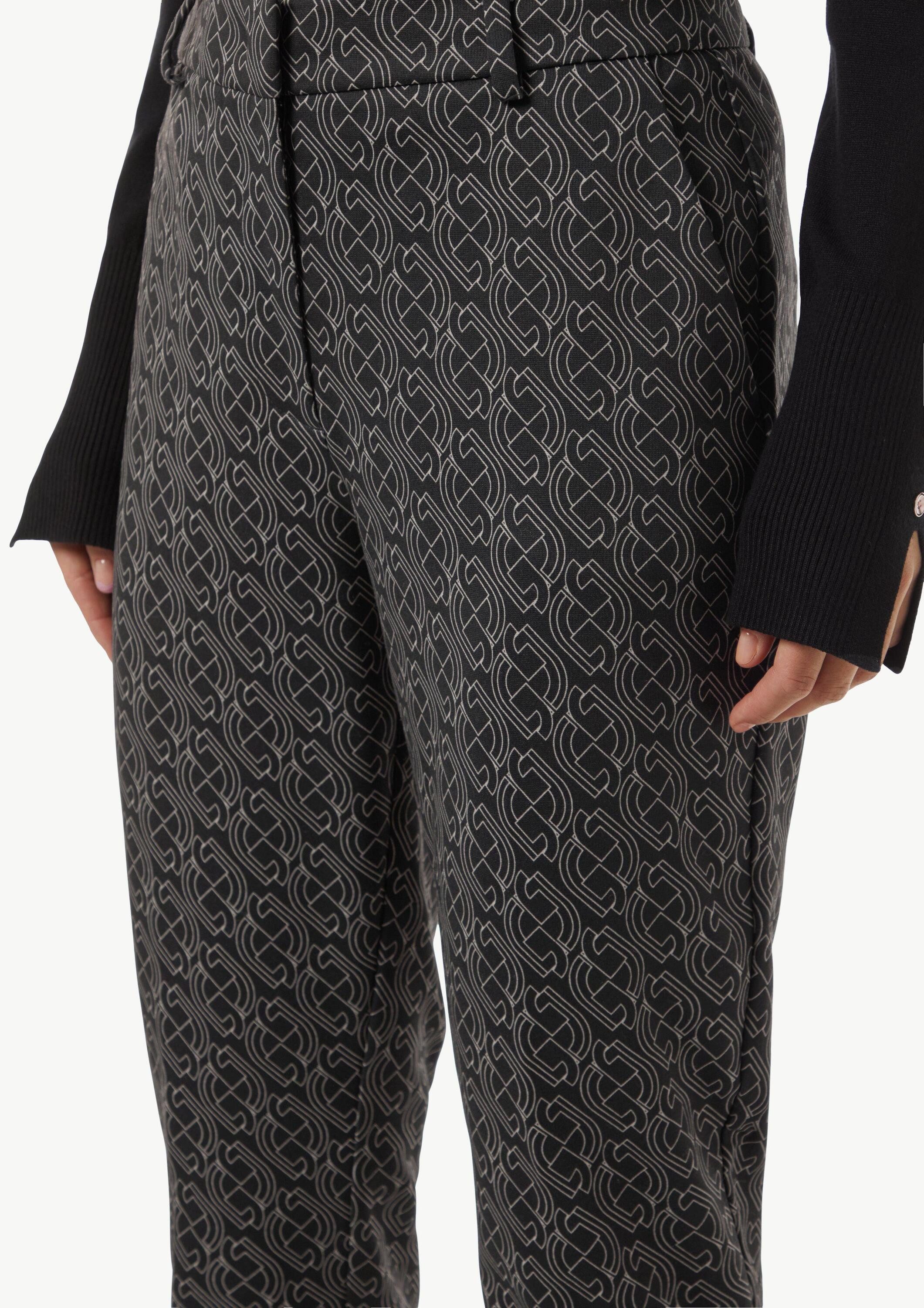 comma 7/8-Hose Hose Gemusterte Cigarette-Pants aus Jersey