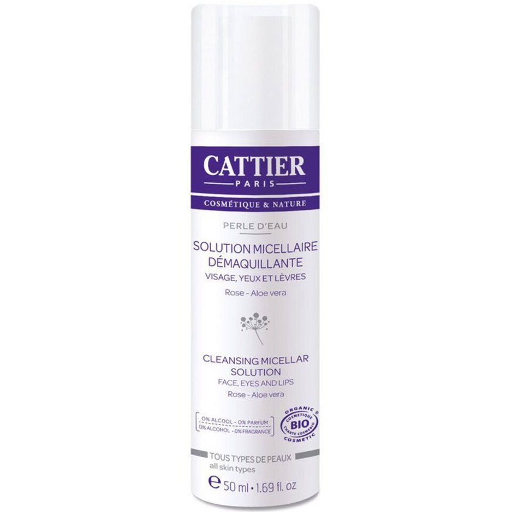 Cattier Paris Gesichts-Reinigungscreme Mizellen Reinigungsfluid, 50 ml