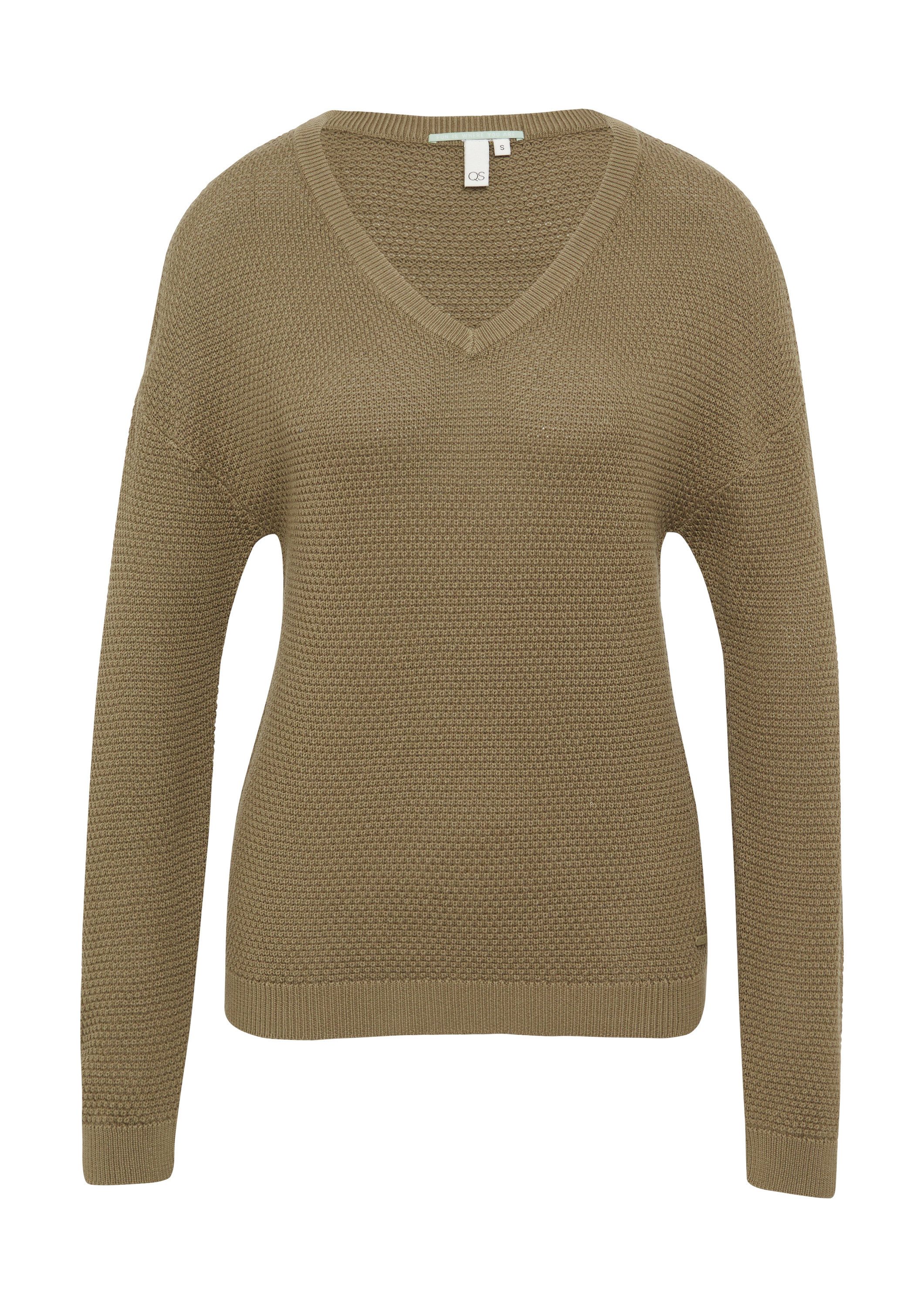 QS Longpullover Strickpullover (1-tlg) günstig online kaufen