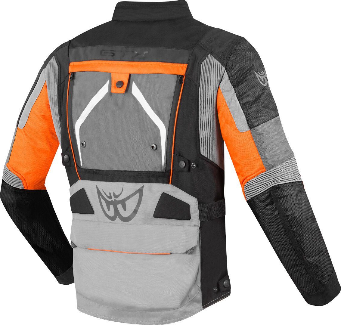 Black/Grey/Orange Motorradjacke Berik Motorrad Safari wasserdichte 3in1 Textiljacke