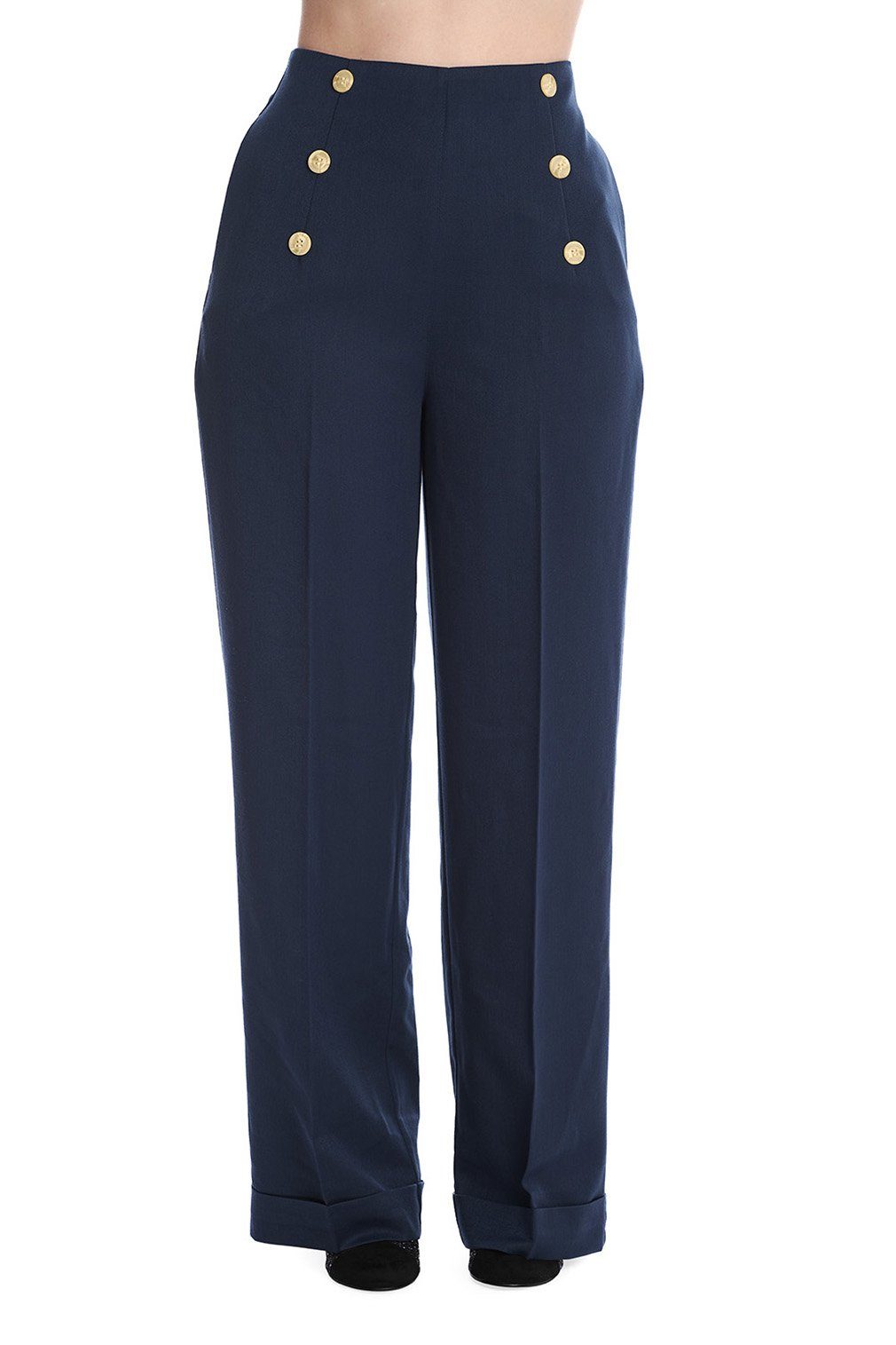 Banned Marlene-Hose Retro Adventures Ahead Navy günstig online kaufen