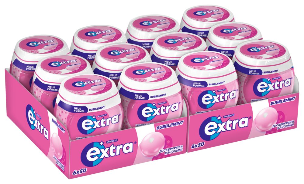 EXTRA Süßigkeit EXTRA Kaugummi Bubblemint 12 Dosen