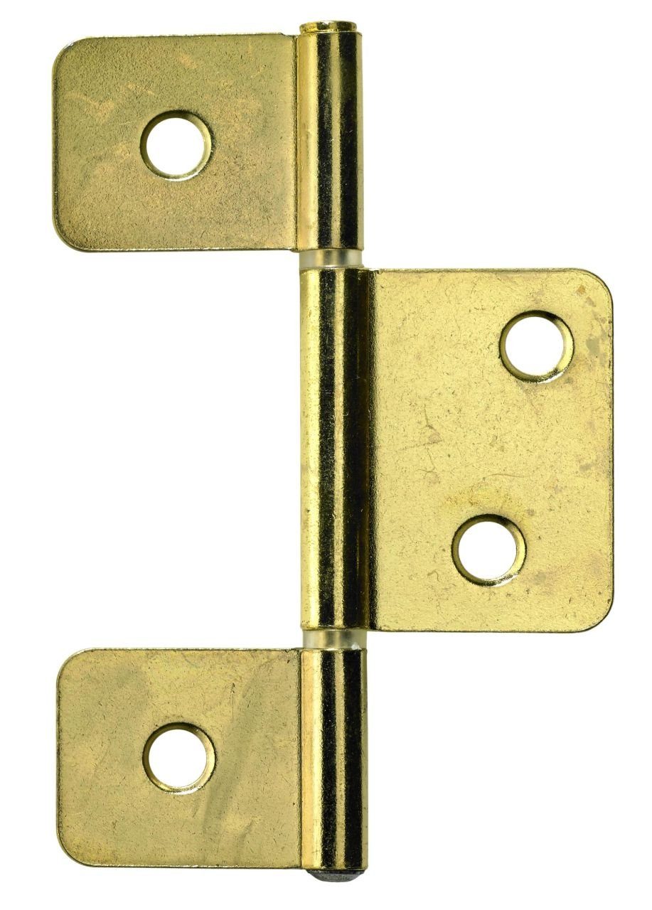 Hettich WC-Deckel-Scharnier Hettich Lamellentürscharnier Stahl, vermessingt, 2