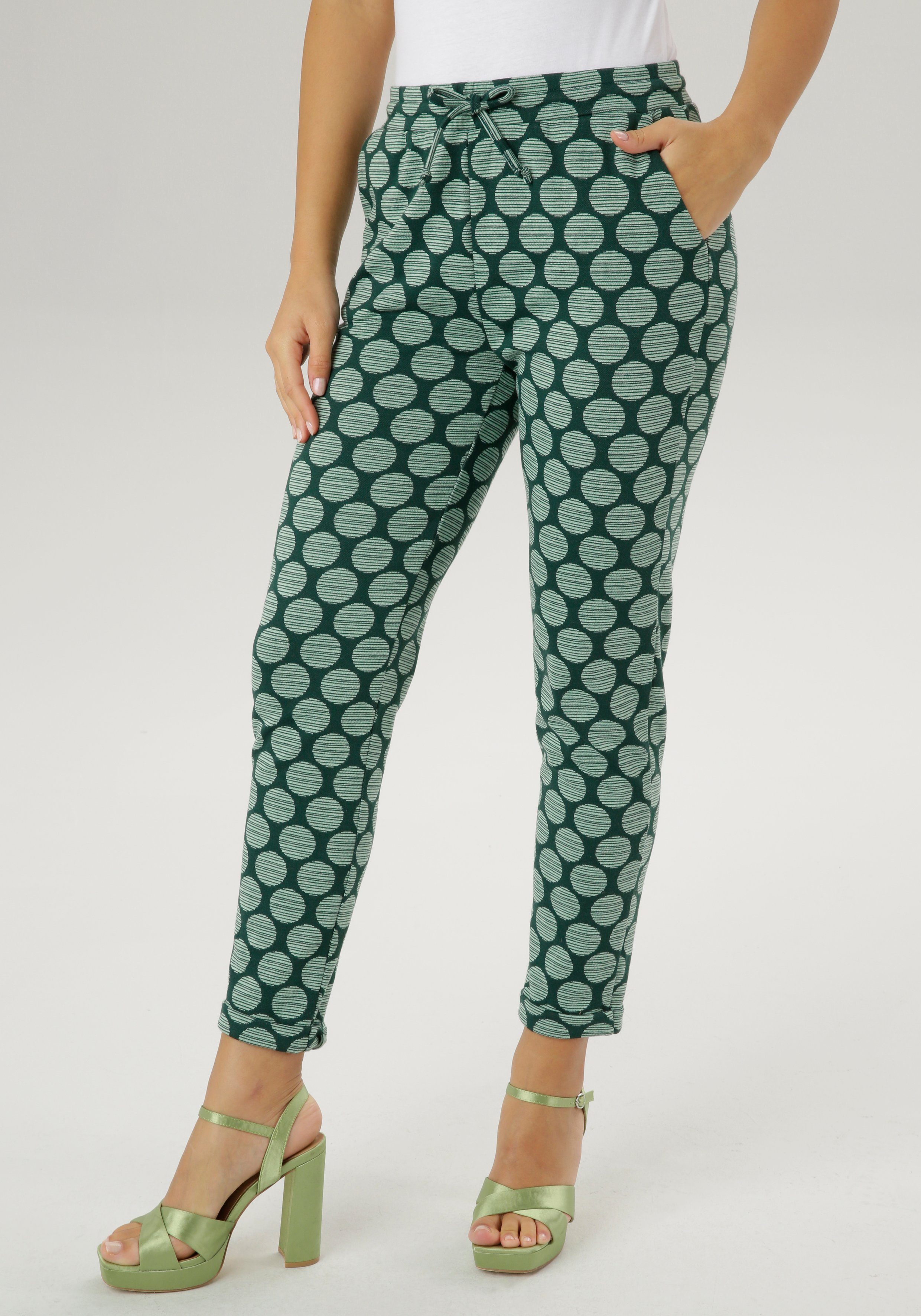 grüne für kaufen OTTO | Gemusterte online Hosen Damen