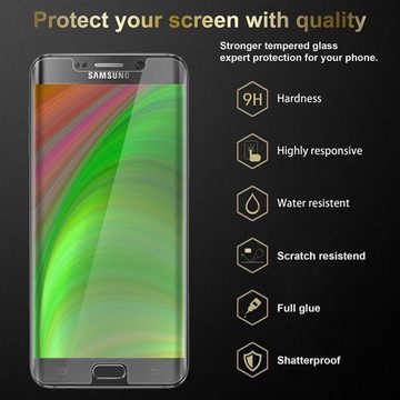 Cadorabo Schutzfolie Samsung Galaxy S6 EDGE, (1-St), Schutzglas Panzer Folie (Tempered) Display-Schutzglas mit 3D Touch