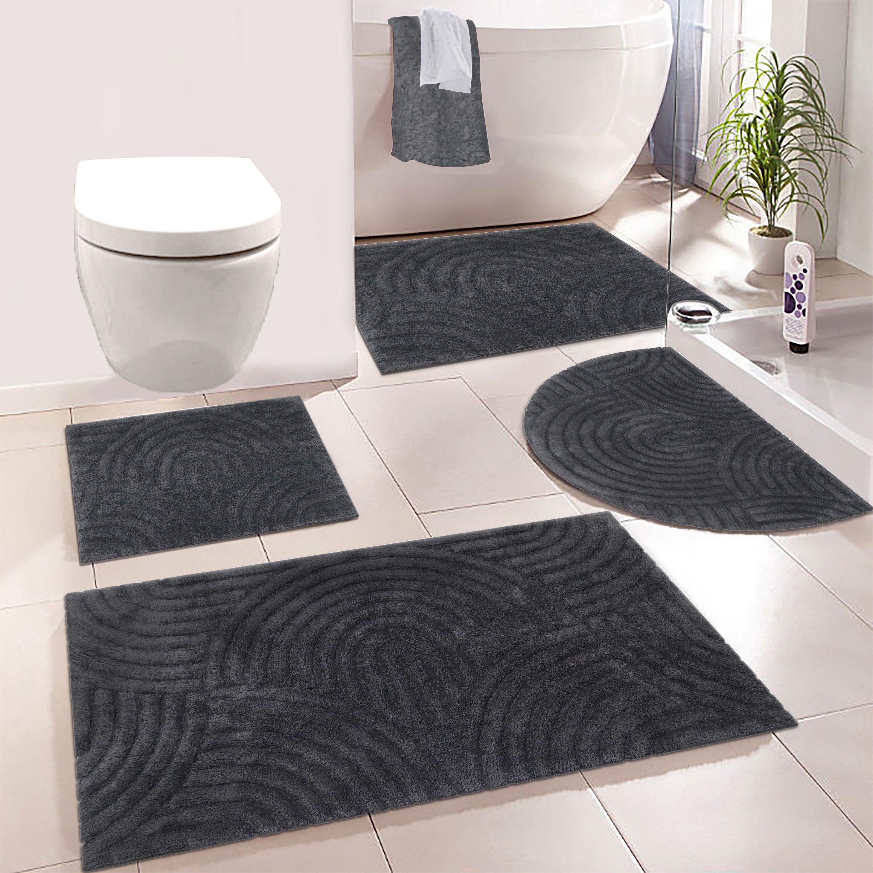 my home Badematte Juna, Badvorleger, Badezimmer Teppich, Zen, Scandi, Boho, günstig online kaufen