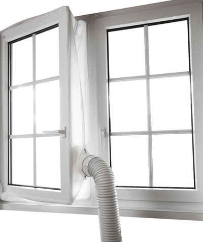 Sonnenkönig Fenster-Set Erweiterung Fensterkit, einfache Montage, Fensterumfang: bis max 4 m, 40° waschbar