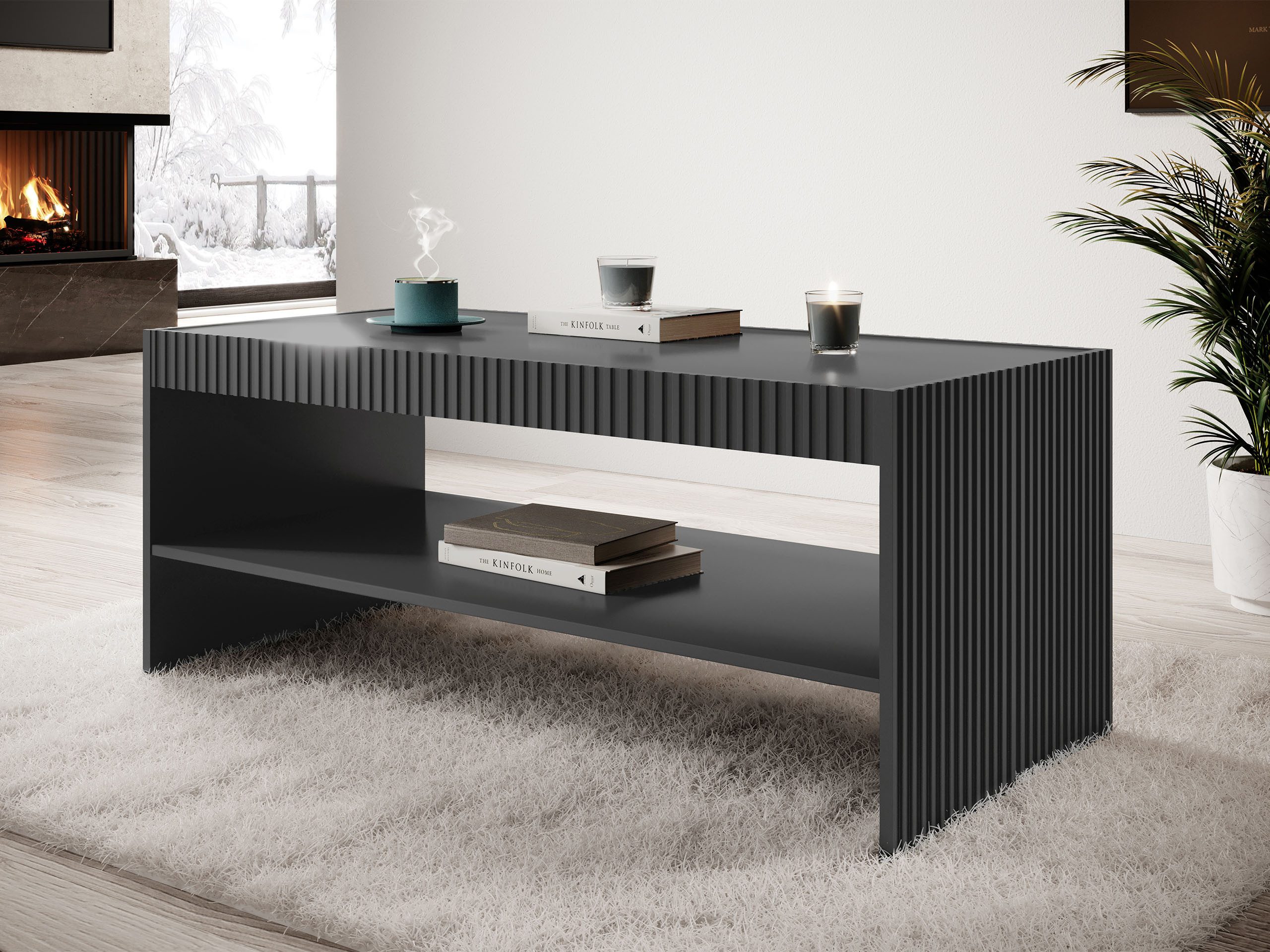 MIRJAN24 Couchtisch Vamos Grey (mit Regal), günstig online kaufen