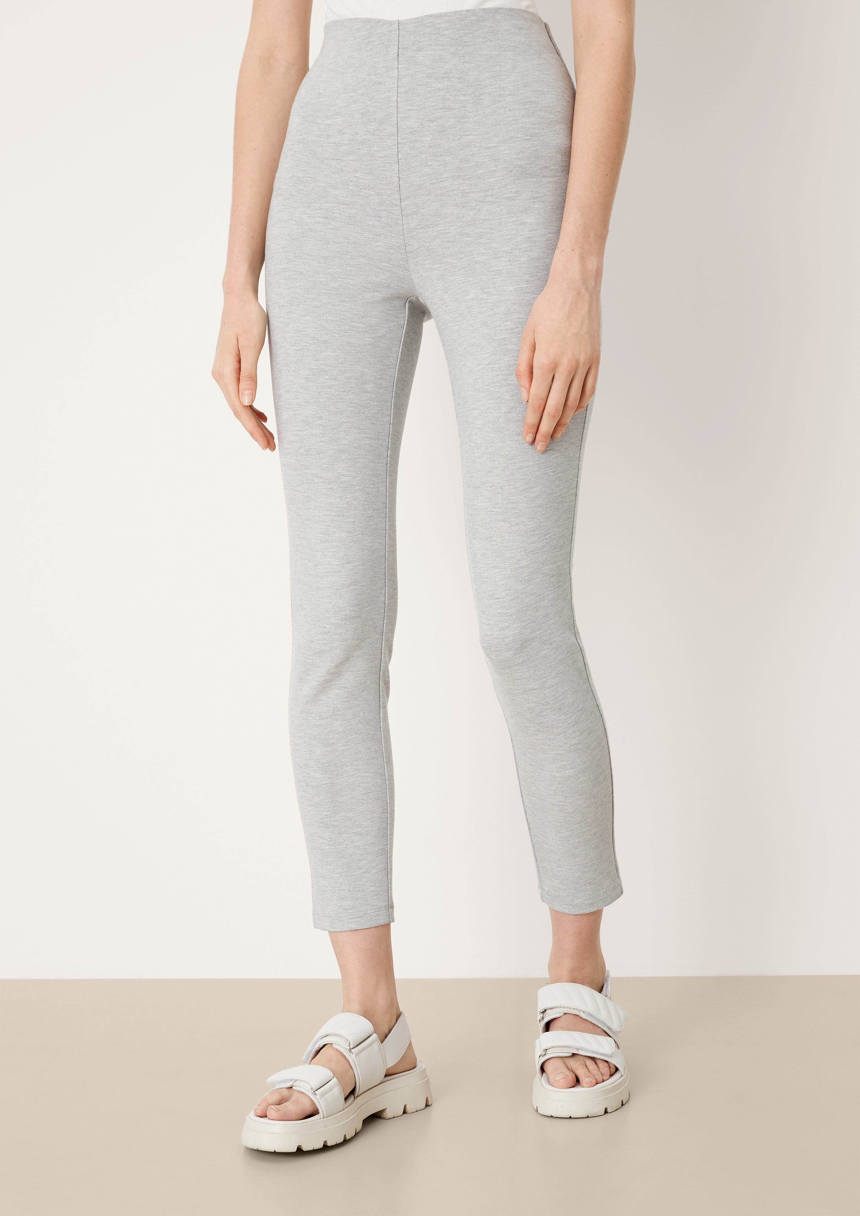 meliert grau s.Oliver High 7/8-Hose Slim: Waist-Leggings