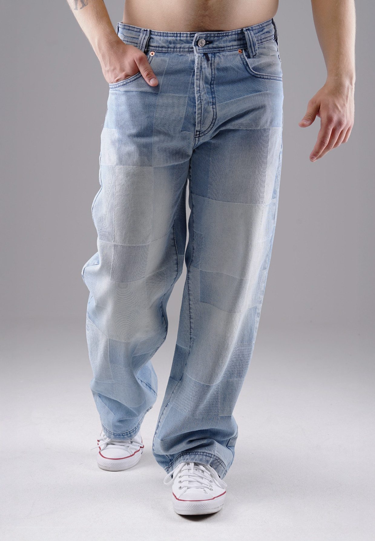 PICALDI Jeans Relax-fit-Jeans Zicco 474 Mozaik (1-tlg) Baggy Jeans