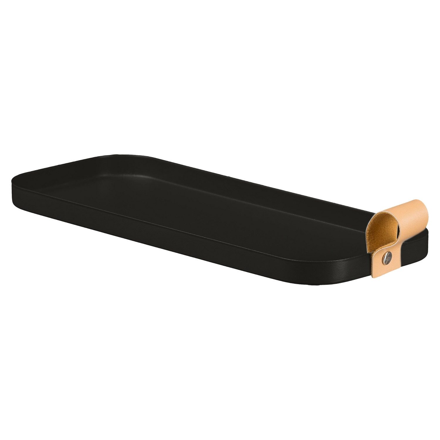 Tablett Deko-Tablett CORNI, 30 x 12 cm, Schwarz