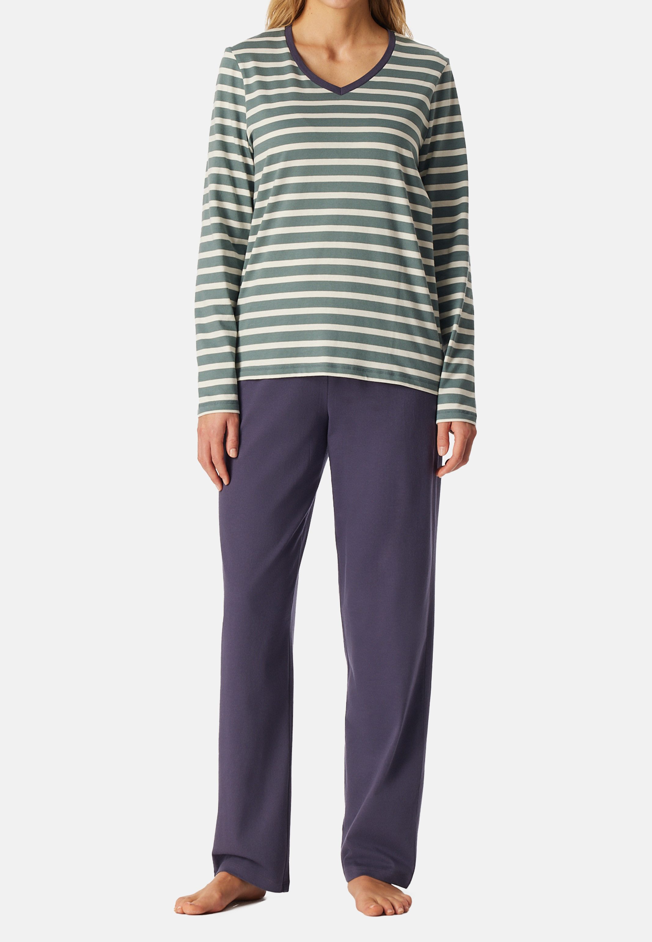 Schiesser Pyjama Casual Essentials (Set, 2 günstig online kaufen