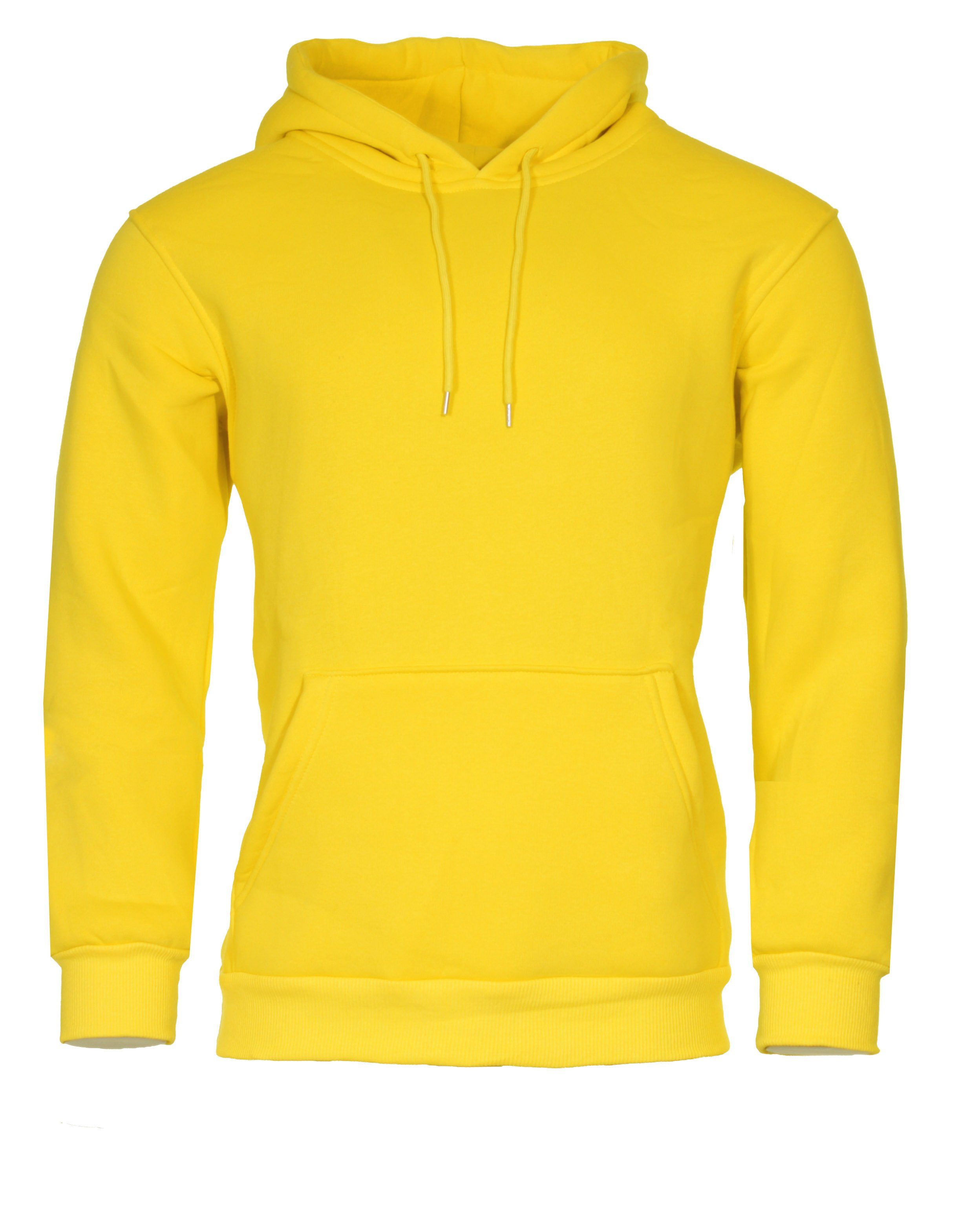 Kapuzenpullover Blanko Banco Hoodie Kapuzenpullover Banco Pullover Yellow