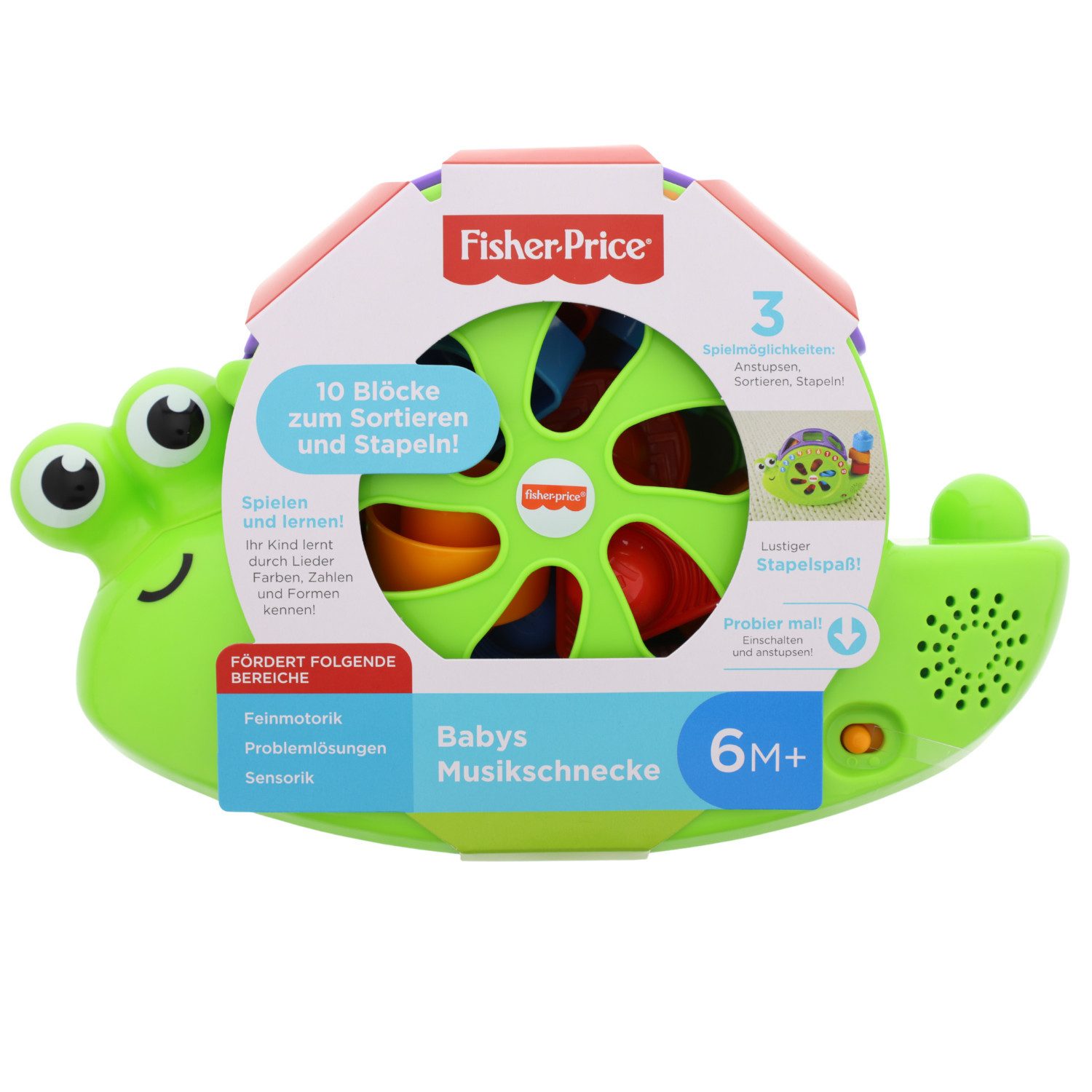 Fisher-Price® Lernspielzeug Fisher-Price Musikschnecke Spielzeug mit Musik günstig online kaufen